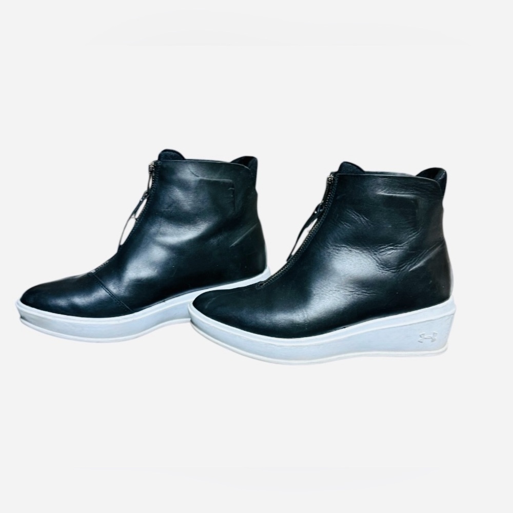 Under Armour Sportswear Leather Ankle Wedge Bootie - Picture 5 of 7